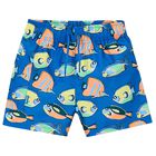 Boys Blue Swim Shorts, 2, hi-res