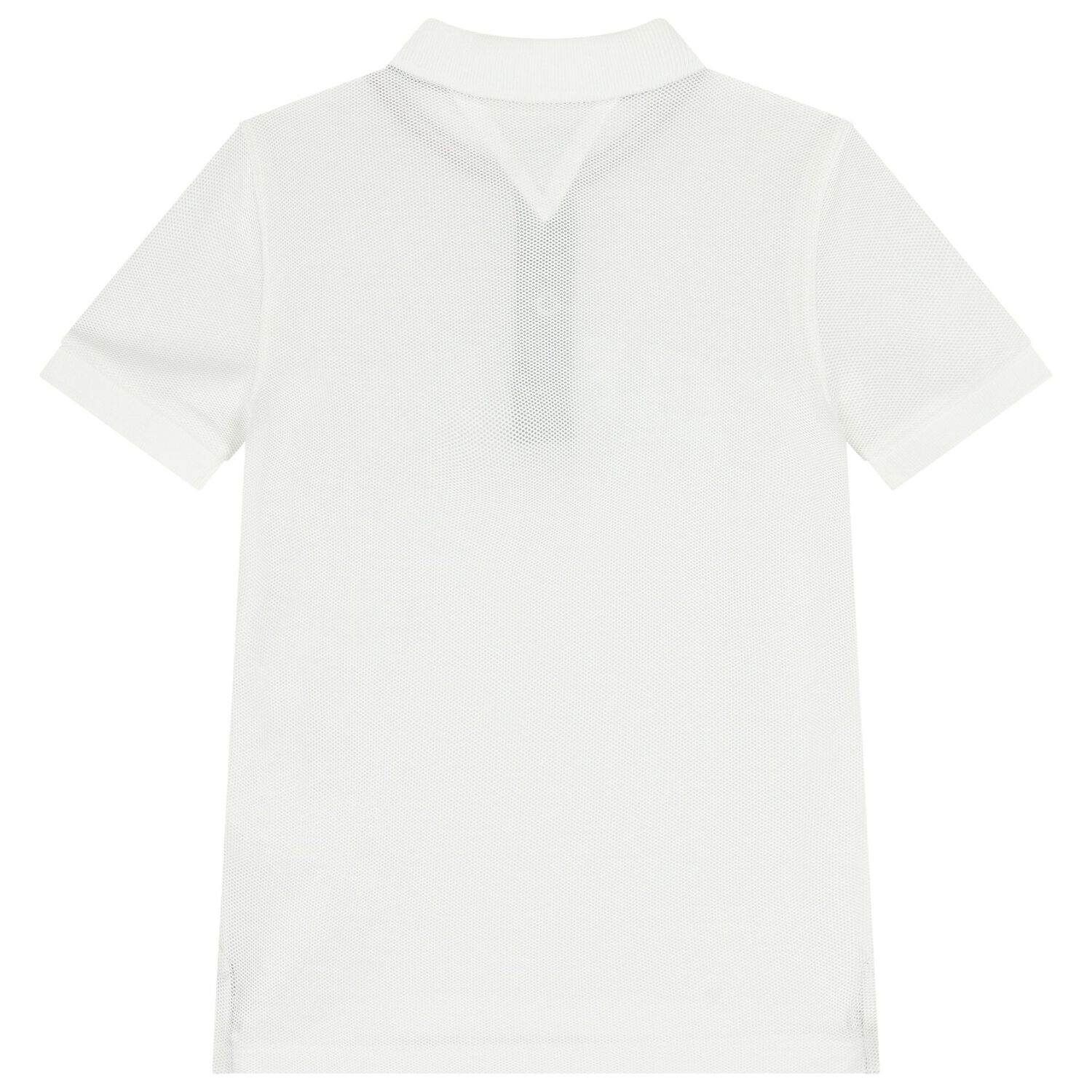 Boys White Varsity Logo Polo Shirt, 1, hi-res