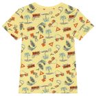 Boys Yellow & Navy Blue Logo Shorts Set, 1, hi-res