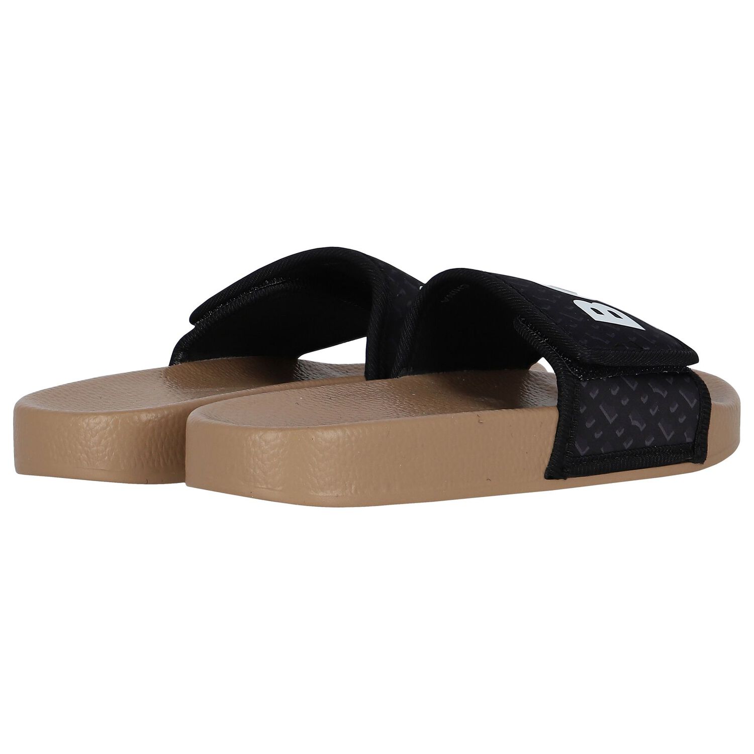 Boys Black Monogram Logo Sliders, 1, hi-res image number null