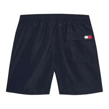 Boys Navy Logo Swim Shorts