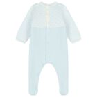 Baby Boys Blue Babygrow, 1, hi-res