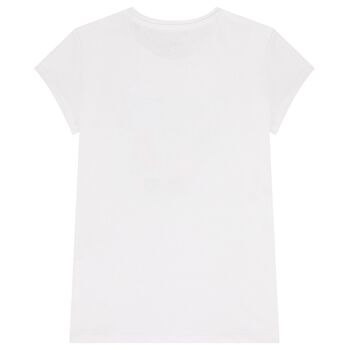 Girls White Logo T-Shirt