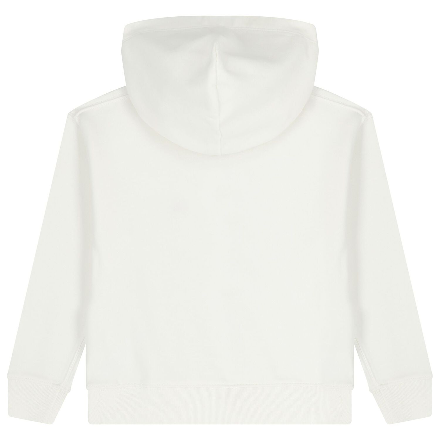White Logo Hooded Top, 1, hi-res