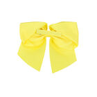 Girls Yellow Bow Hair Clip, 2, hi-res