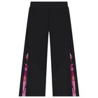 Girls Black Orchidee Trousers, 1, hi-res