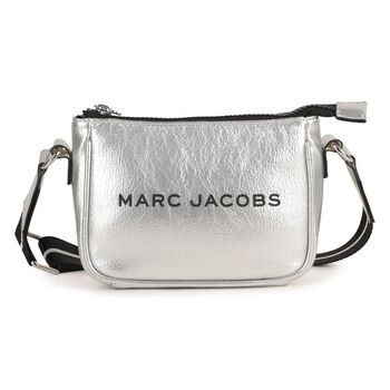 Girls Silver Faux Leather HandBag
