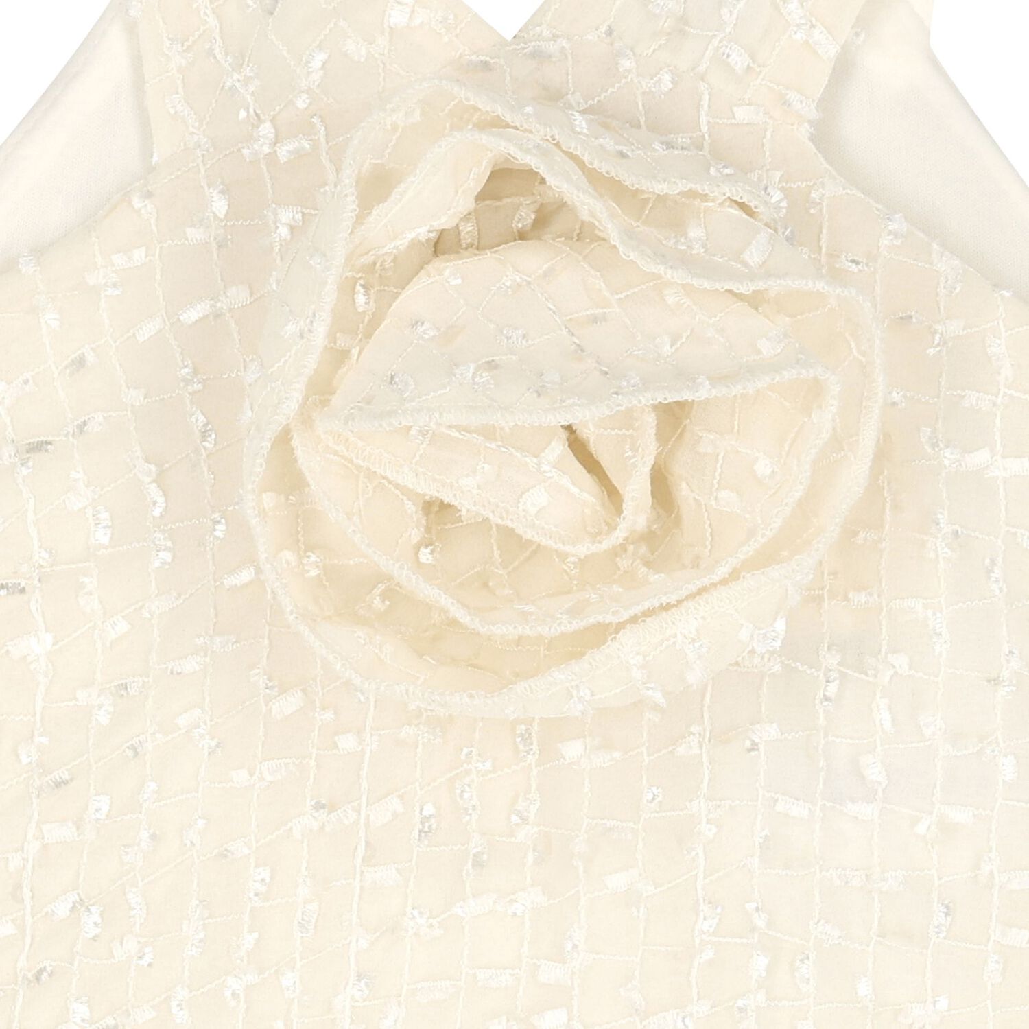 Girls Beige Flower Dress, 2, hi-res