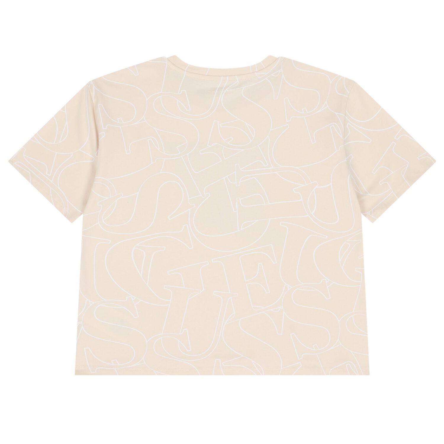 Girls Beige Logo T-Shirt, 1, hi-res
