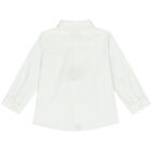 Younger Boys White Shirt & Bow Tie, 1, hi-res