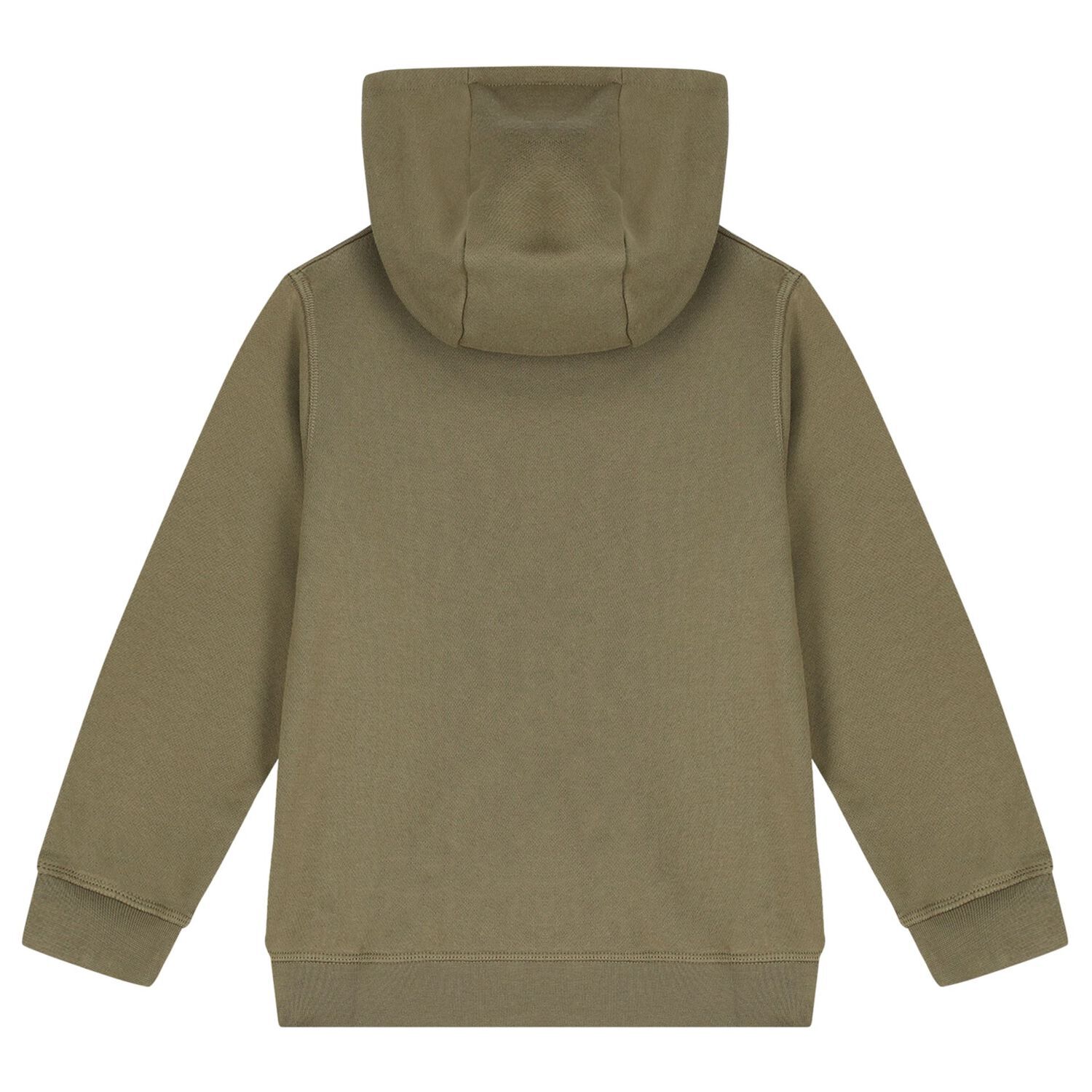 Boys Green Logo Hooded Top, 1, hi-res