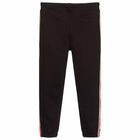 Boys Black Logo Joggers , 1, hi-res