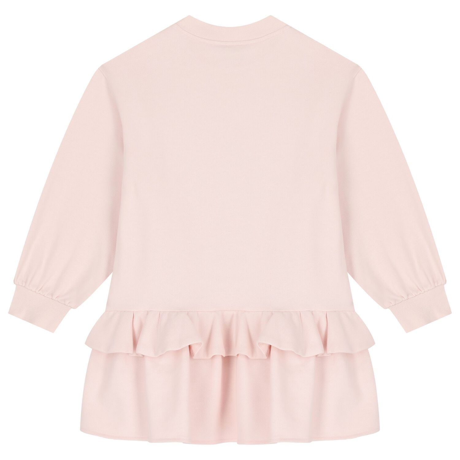 Girls Pink Logo Sweatshirt Dress, 1, hi-res