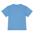 Younger Boys Blue Logo T-Shirt, 2, hi-res