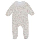 Baby Girls Pink Floral Babygrow, 1, hi-res