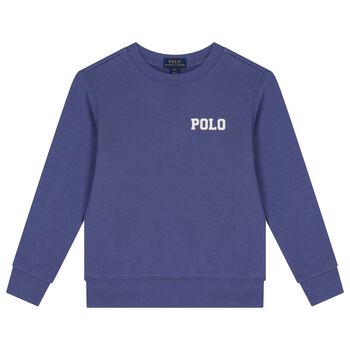 Boys Blue Logo Sweatshirt