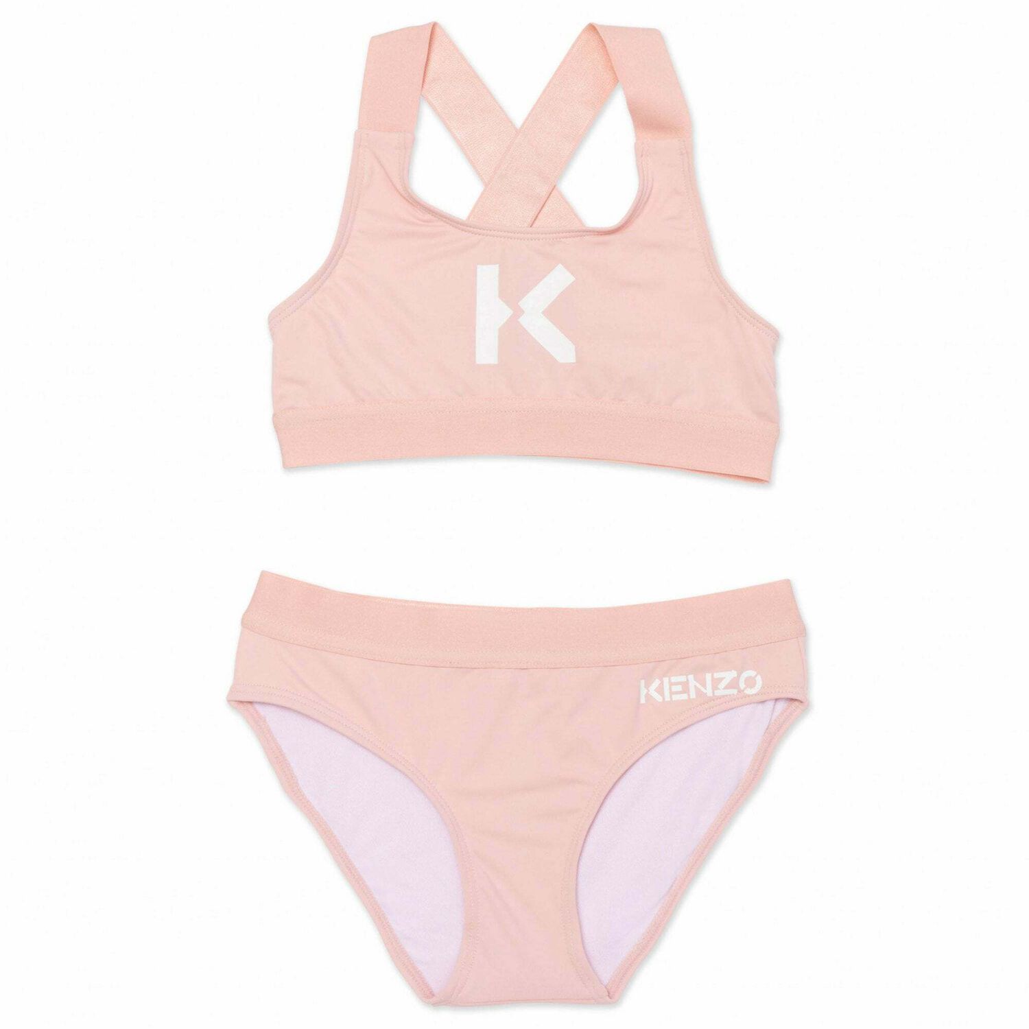 Girls Pink Logo Bikini, 1, hi-res image number null