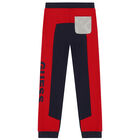 Boys Blue & Red Logo Jogger, 2, hi-res