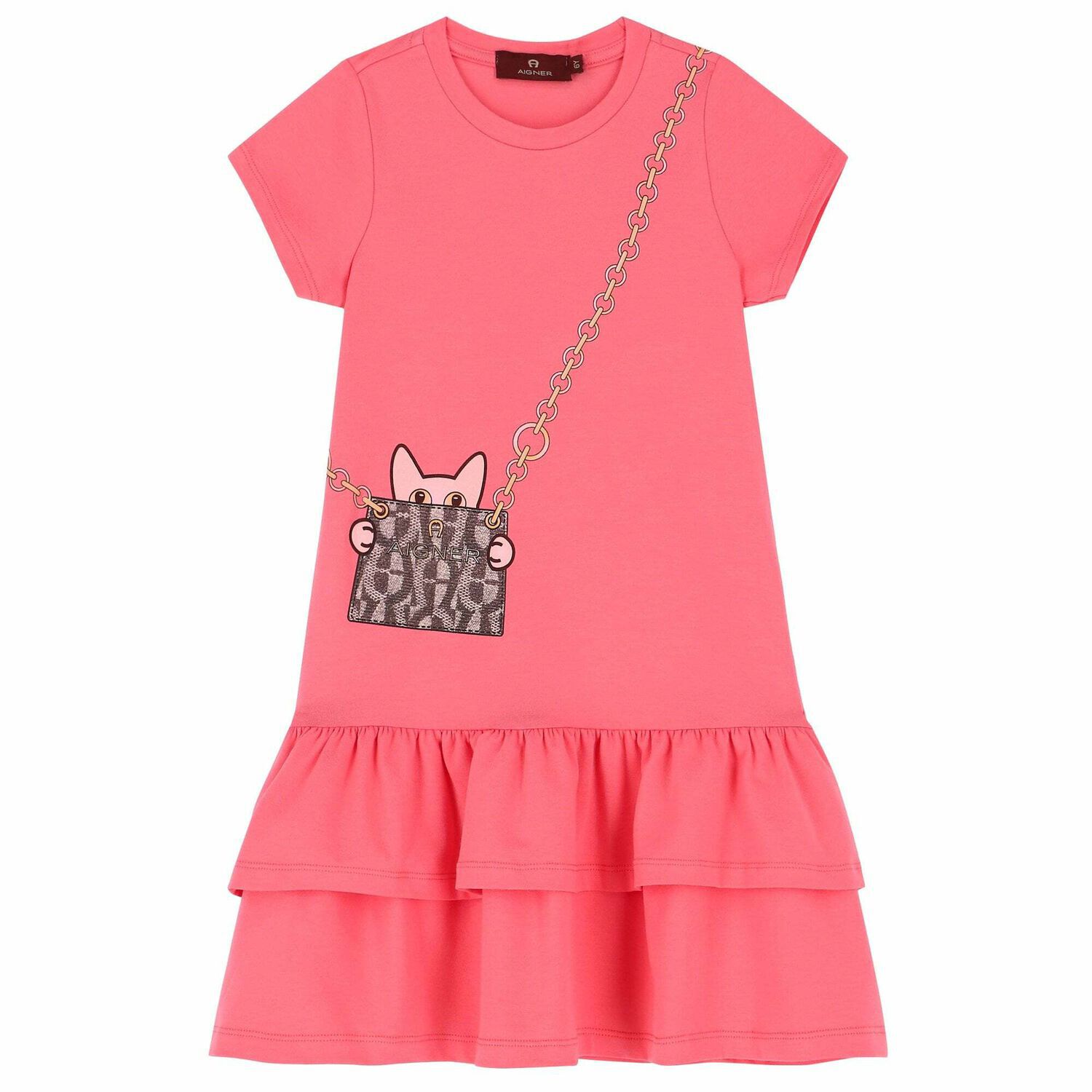 Girls Pink Bag Dress, 1, hi-res