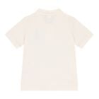Baby Boys Ivory Piqué Bear Polo Shirt, 1, hi-res