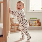 Baby Boys Ivory Polo Bear Babygrow, 1, hi-res