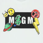 Boys White Logo T-Shirt, 3, hi-res