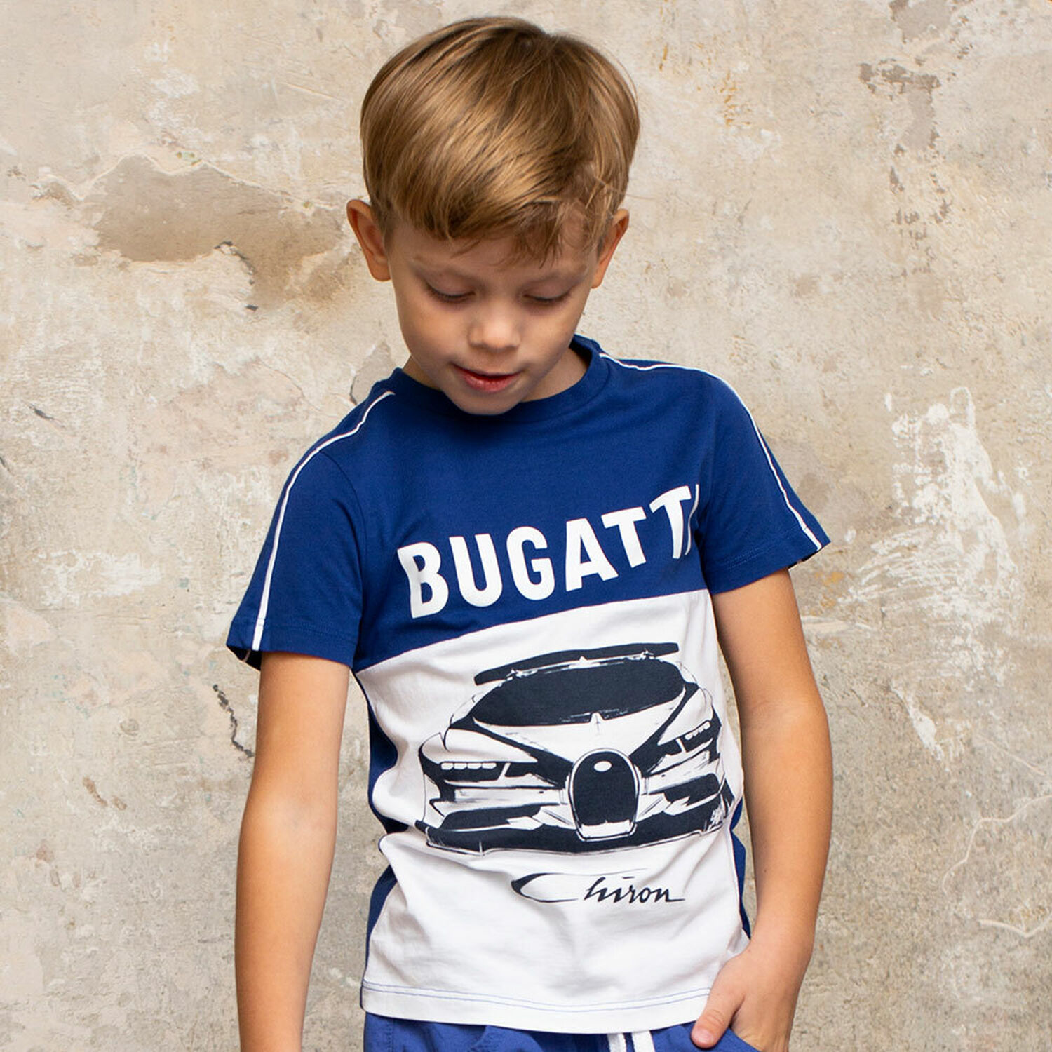 Boys Blue & White Logo T-Shirt, 1, hi-res image number null