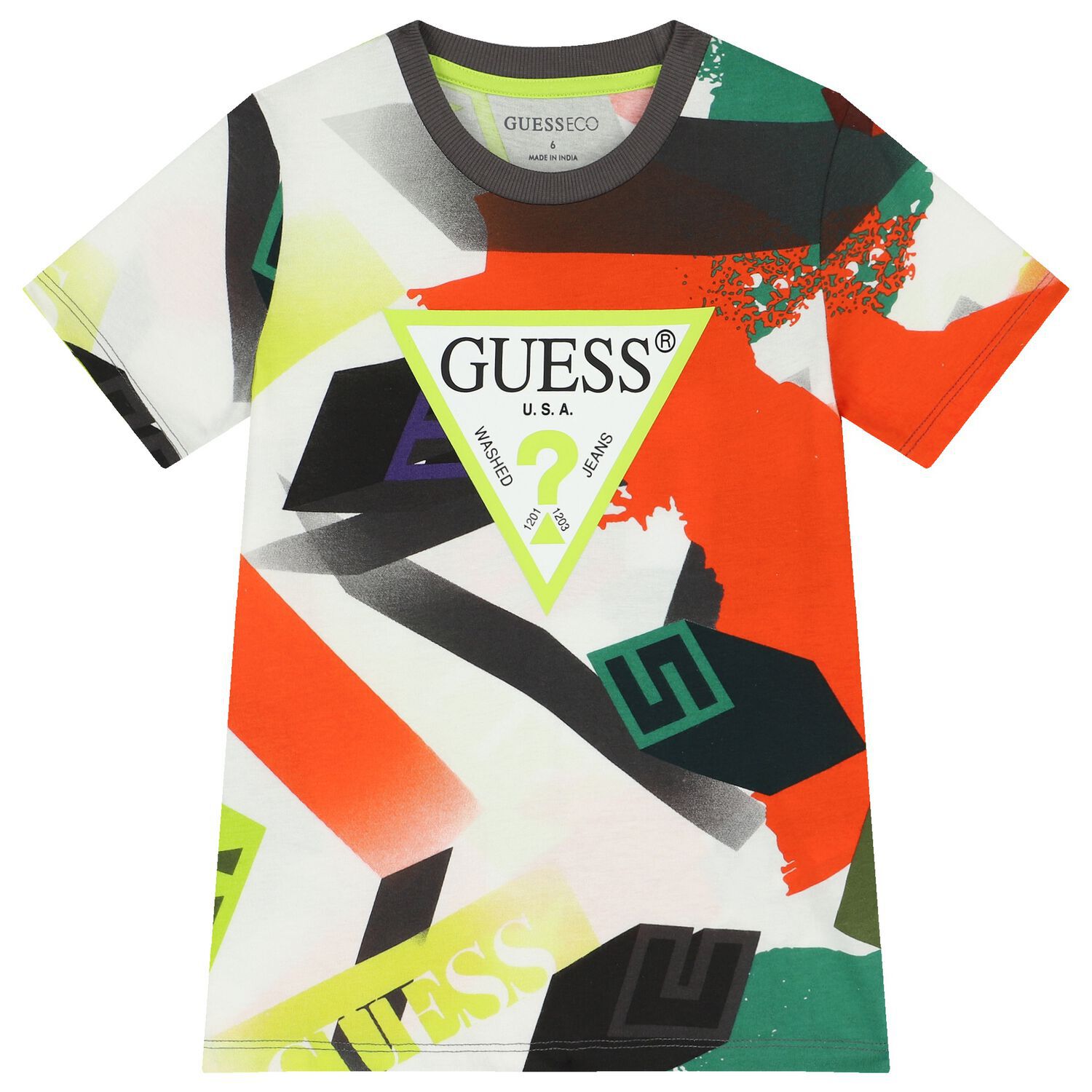 Boy Multi-Coloured Logo T-Shirt, 2, hi-res image number null