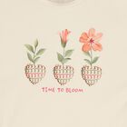 Girls Beige Flower Leggings Set, 1, hi-res