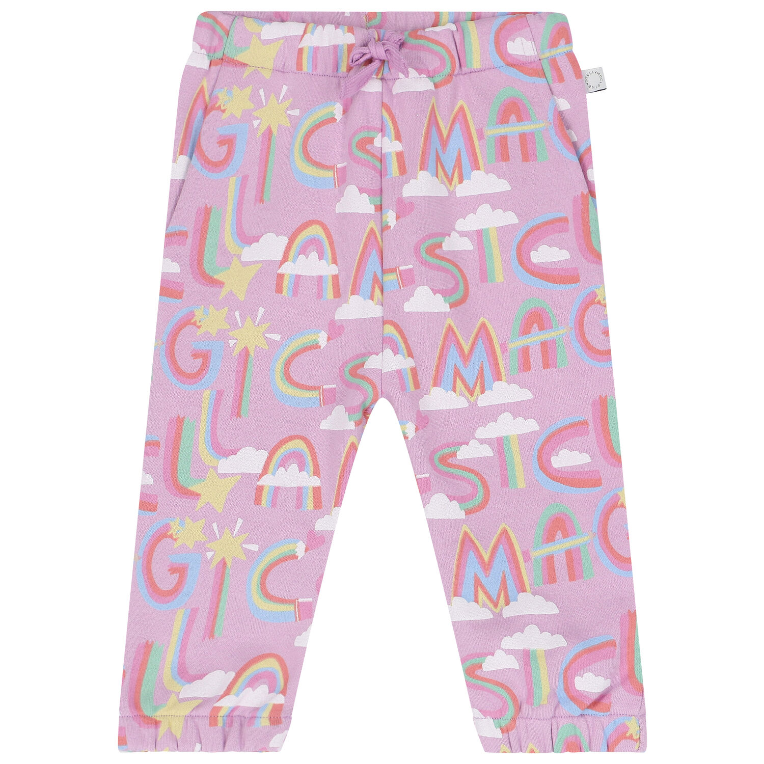 Younger Girls Pink Logo Joggers, 1, hi-res image number null