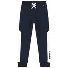 Boys Navy Logo Jogger, 1, hi-res