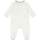 White Coin Logo Babygrow Gift Set, 1, hi-res