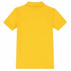 Boys Logo Yellow Polo Shirt, 1, hi-res
