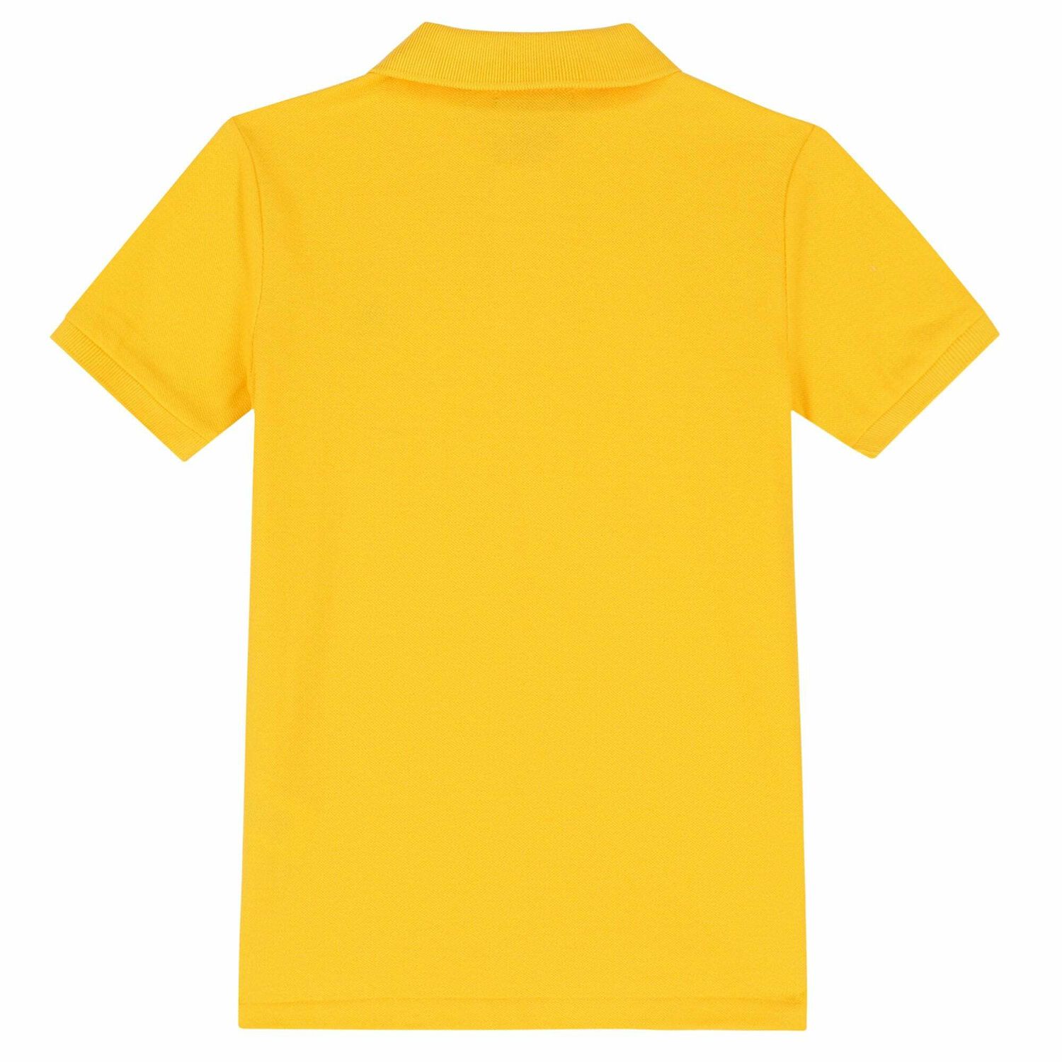 Boys Logo Yellow Polo Shirt, 1, hi-res