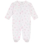 Baby Girls White & Pink Vintage Toy Treasures Babygrow, 1, hi-res