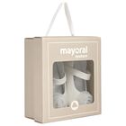 Baby Girls White Flower Pre Walker Shoes, 1, hi-res