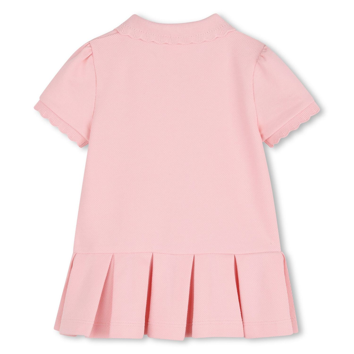 Younger Girls Pink Logo Polo Dress, 1, hi-res