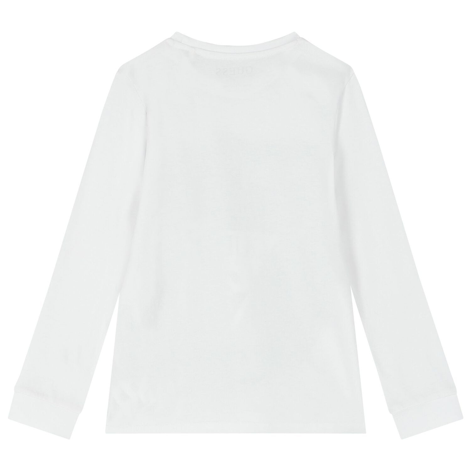 Boys White Logo Long Sleeve Top, 2, hi-res image number null