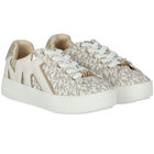 Girls Ivory Logo Trainers, 1, hi-res