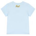 Boys Blue Crocodile Logo T-Shirt, 1, hi-res