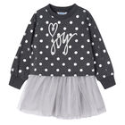 Girls Grey & Silver Skirt Set, 1, hi-res
