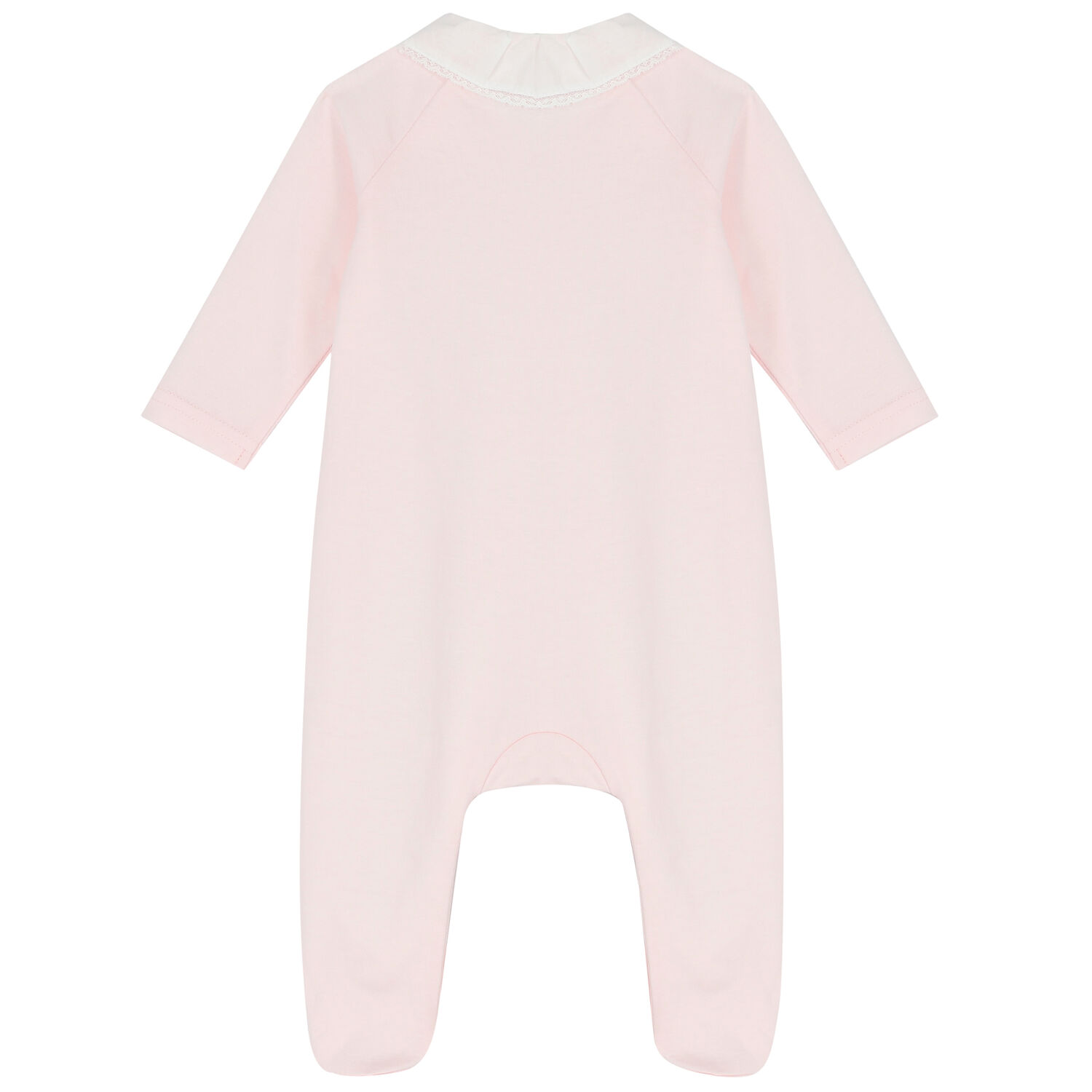 Baby Girls Pink Rabbit Babygrow, 1, hi-res