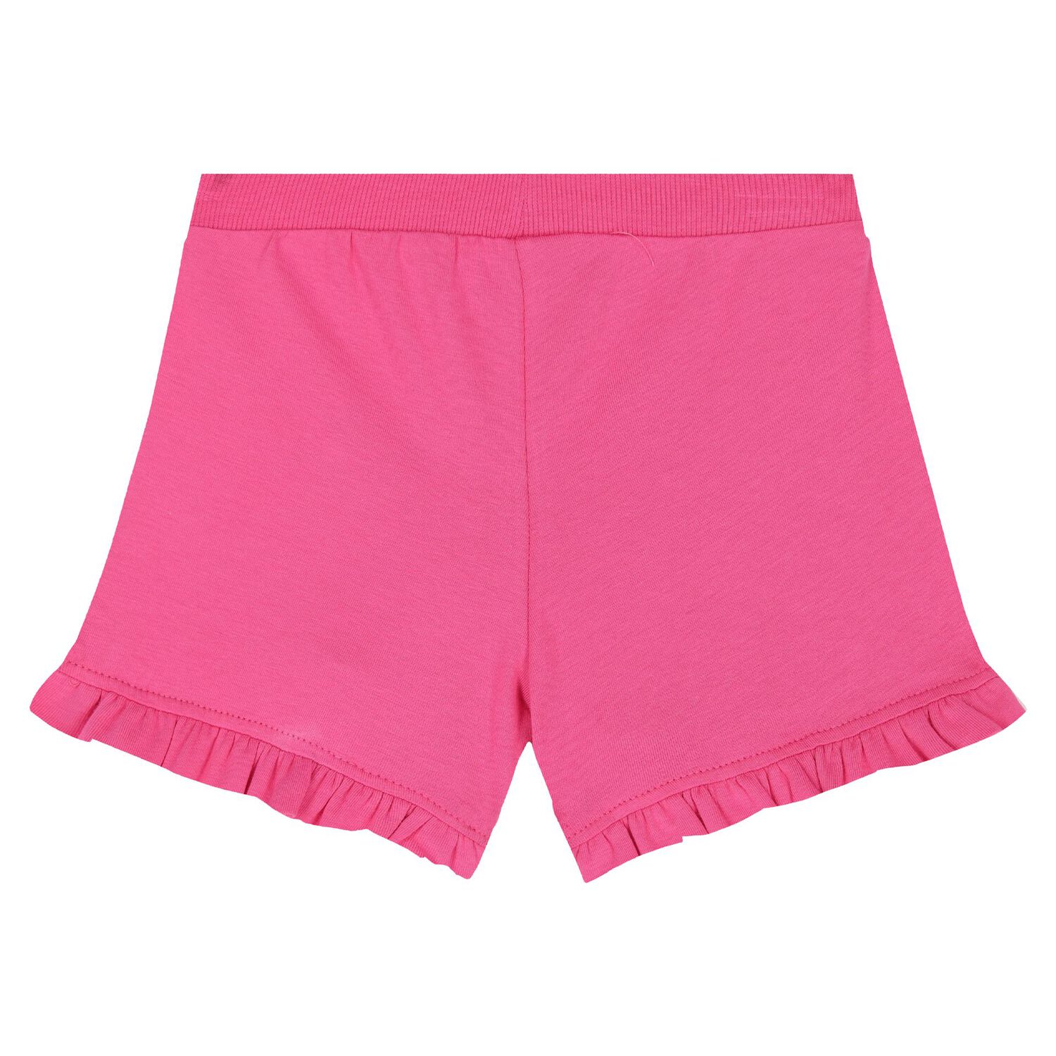 Younger Girls Ivory & Pink Teddy Bear Logo Shorts Set, 2, hi-res