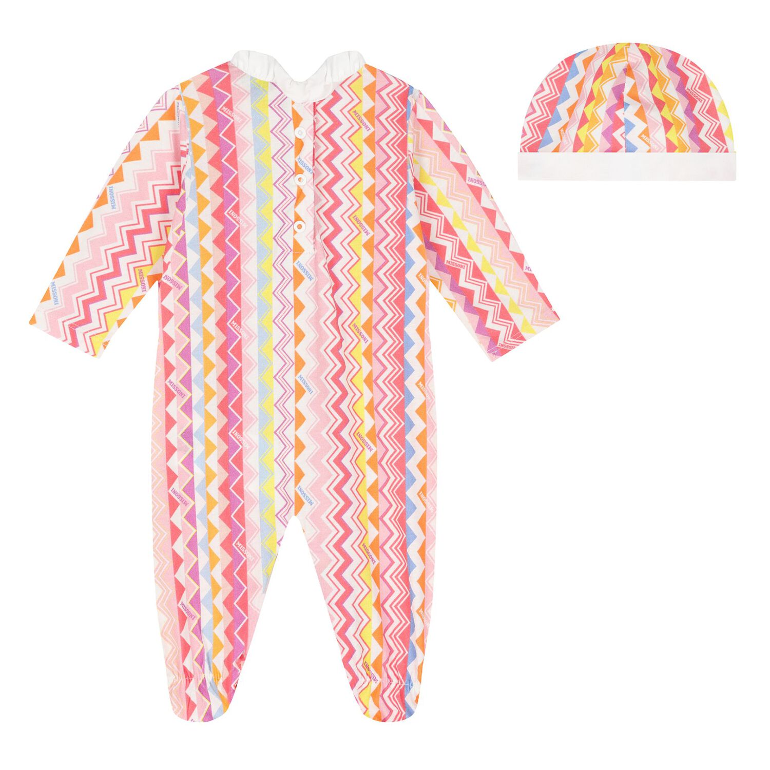 Baby Girls Pink ZigZag Babygrow Gift Set, 1, hi-res image number null