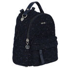 Girls Navy Logo Backpack, 1, hi-res
