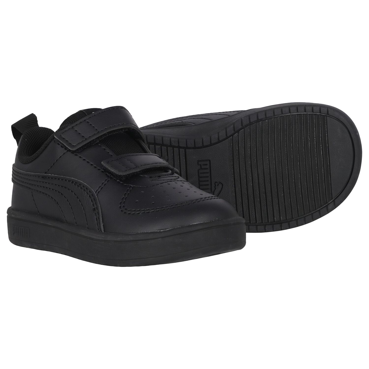 Younger Black Logo Rickie V Inf Trainers, 2, hi-res