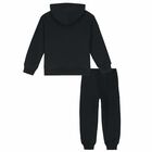 Boys Black Logo Tracksuit, 1, hi-res