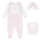 Baby Girls Pink Zig Zag Logo Babygrow Gift Set, 1, hi-res