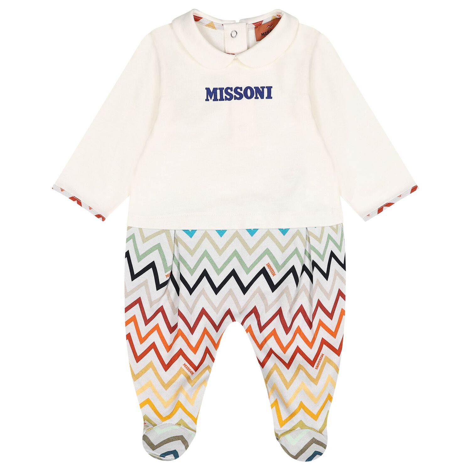 Ivory Logo Zig Zag Babygrow Gift Set , 1, hi-res