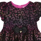 Girls Black Tiered Dress, 1, hi-res